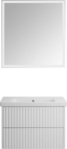 Тумба под раковину ASB-Woodline   Риола 80   12411 (белый)